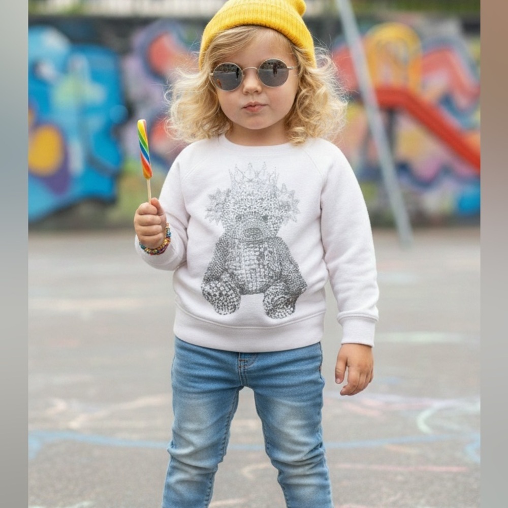 Lauren Moshi royal teddy bear sweatshirt- size 4 👸